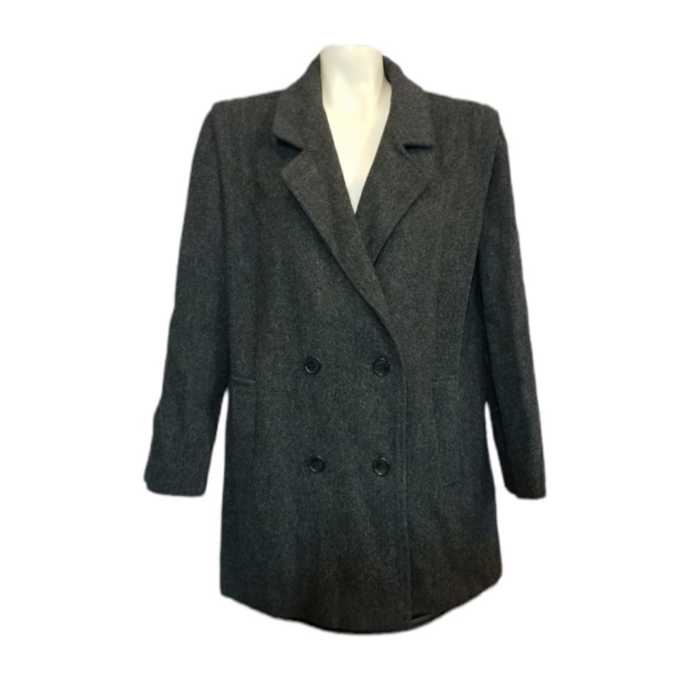 Vintage Noble Fashions Wool Blend Pea Coat Size XL‎